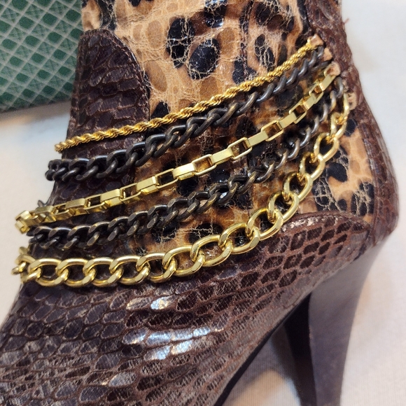 J. Renee "Bree" snake texture, animal print boots, size 6.5M - Picture 4 of 11